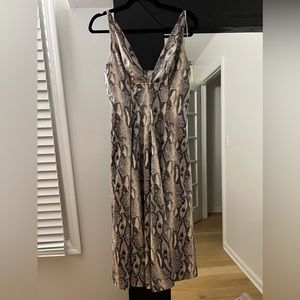 Soft faux leather Animal Print Dress